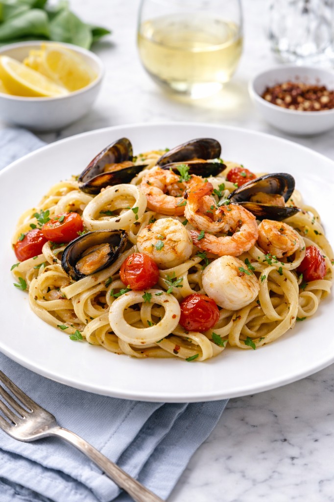 Deniz Ürünleri Fettuccini